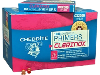 Cheddite Clerinox Primers for sale in stock , Bulk ammo in stock now at theammosstore , large rifle primers and small rifle primers for sale now in stock.
